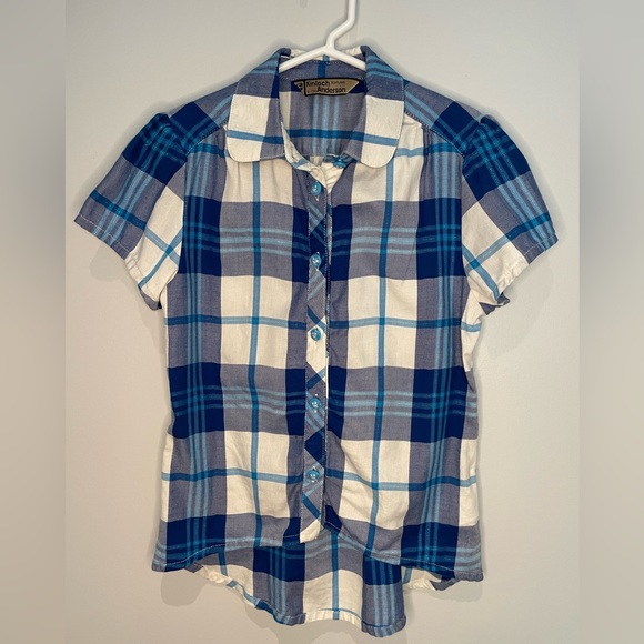 Kinloch Anderson Girls tartan plaid shirt/skirt 2-piece outfit- girls size 9 - Picture 5 of 13